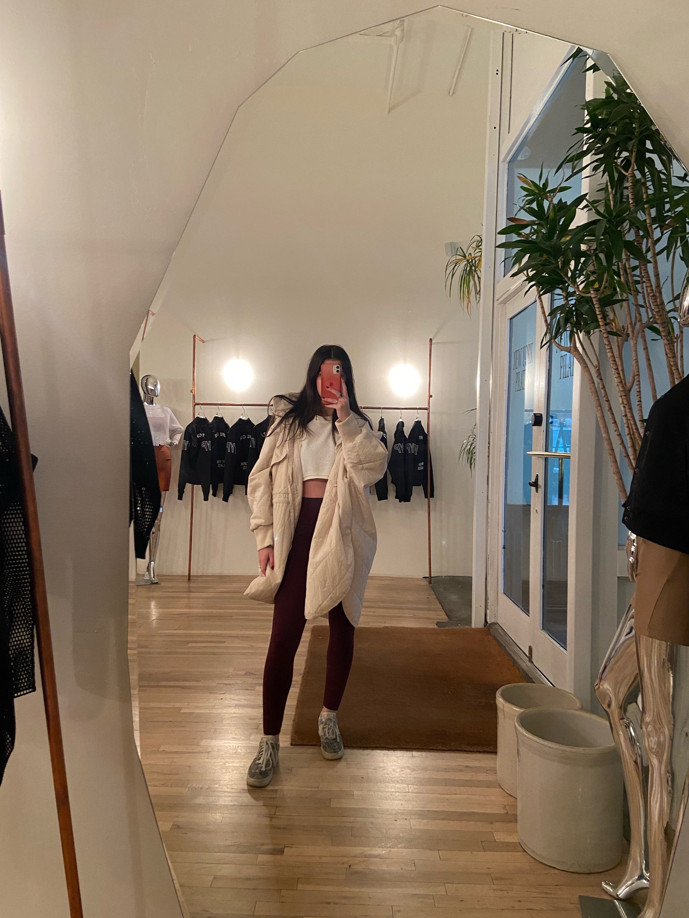 訳あり商品(roku)QUILTED COAT BEIGE/コート¥64,900 S-LL/防花粉/撥水】ミドル丈トレンチコート （トレンチコート