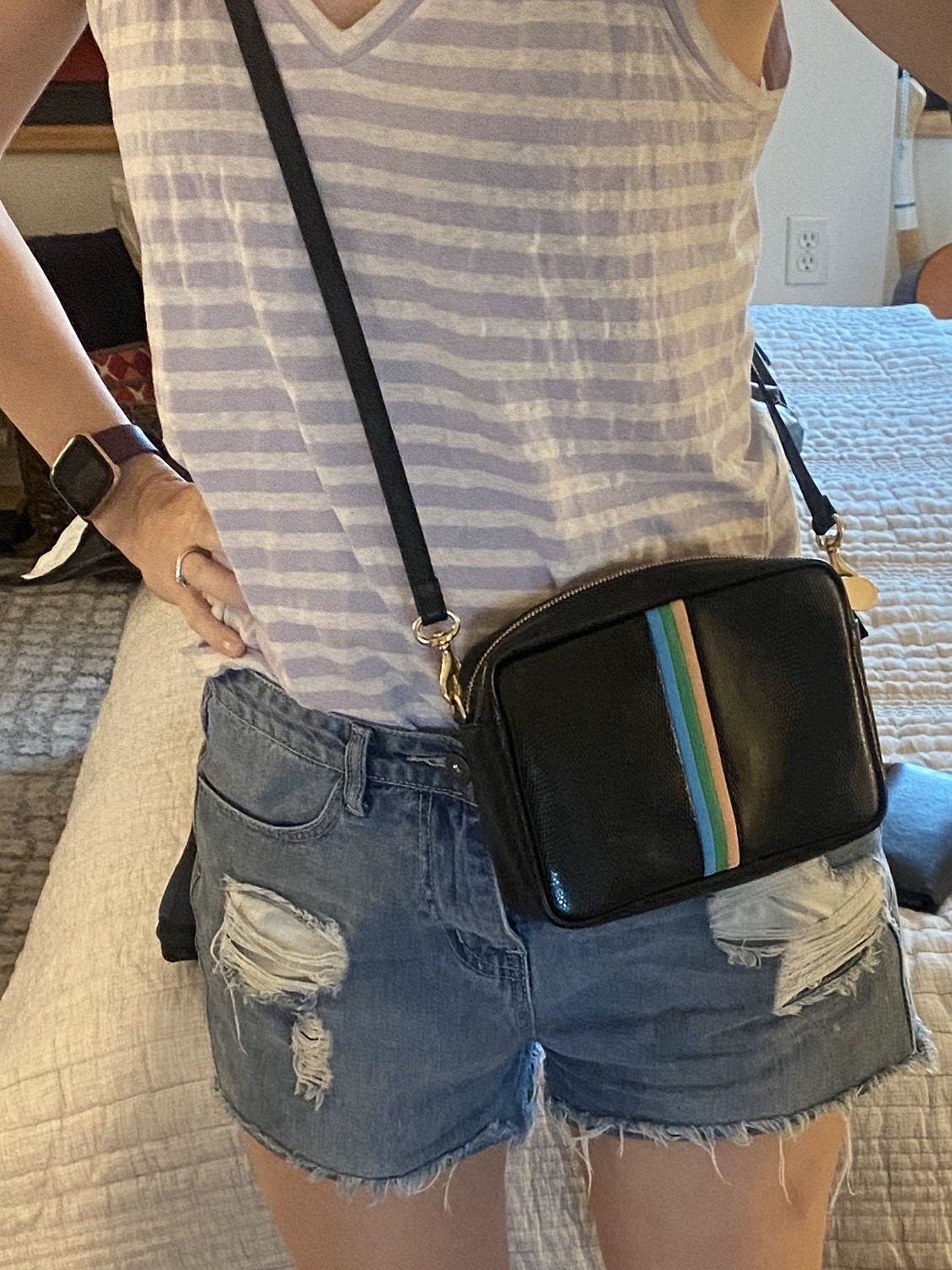 Black Lizard Midi Sac by Clare V. | Rent the Runway