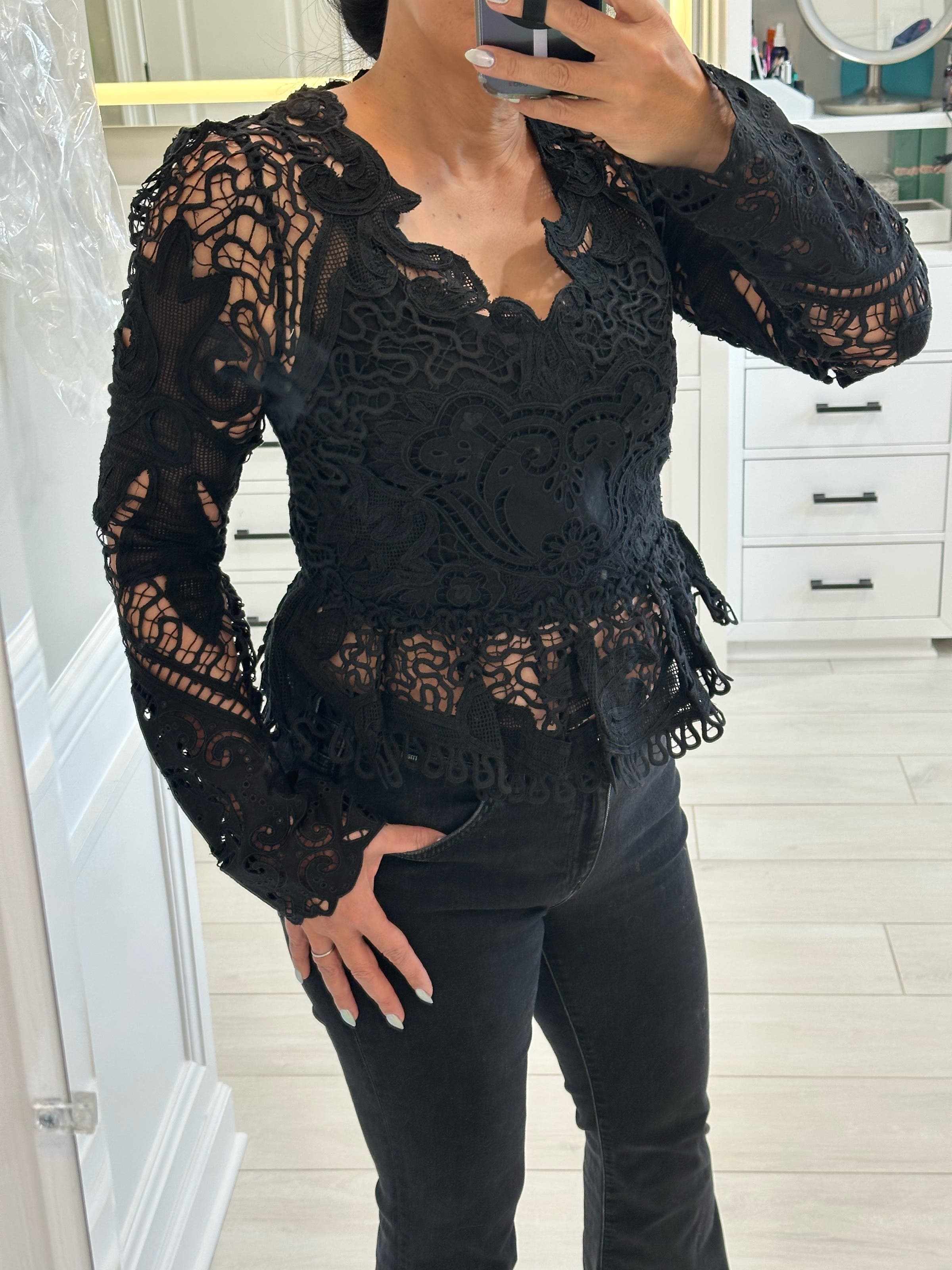 Gianna Lace Top by Sea New York | Rent the Runway