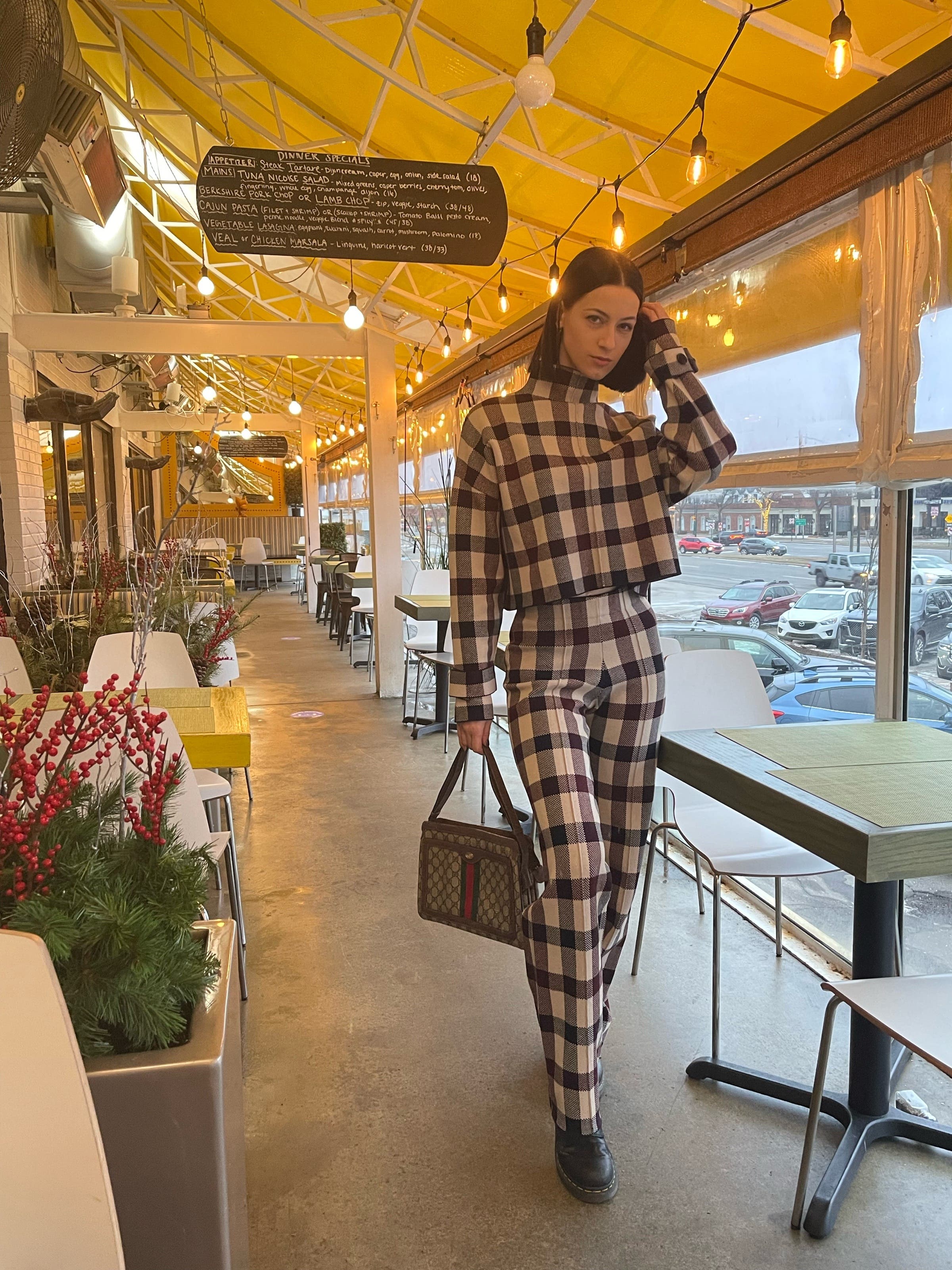 【Victoria Beckham】チェックリネントップ Victoria Beckham - Checked linen top Victoria Beckham