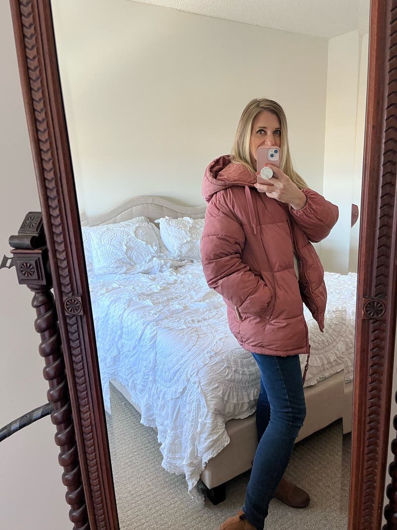 Pink Quilted Puffer by OOF | Rent the Runway