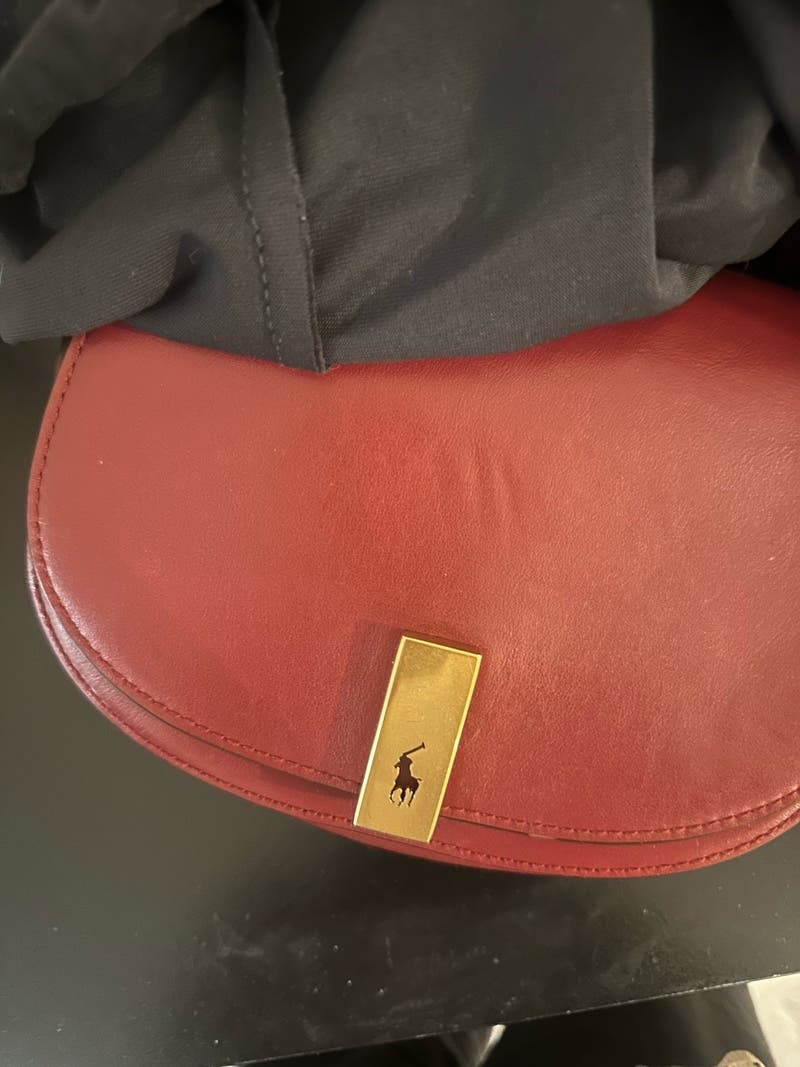 Polo ID Calfskin Mini Saddle Bag by Polo Ralph Lauren