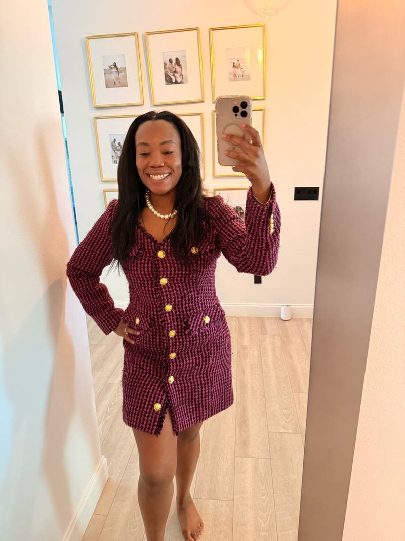 Long Sleeve Tweed Mini Dress by Derek Lam 10 Crosby x RTR | Rent