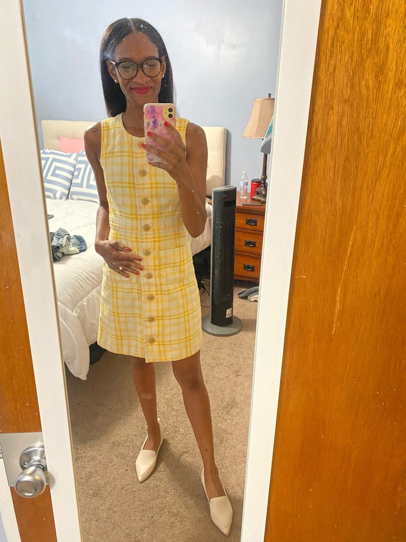 Yellow Plaid Dress by Tory Burch | Rent the Runway