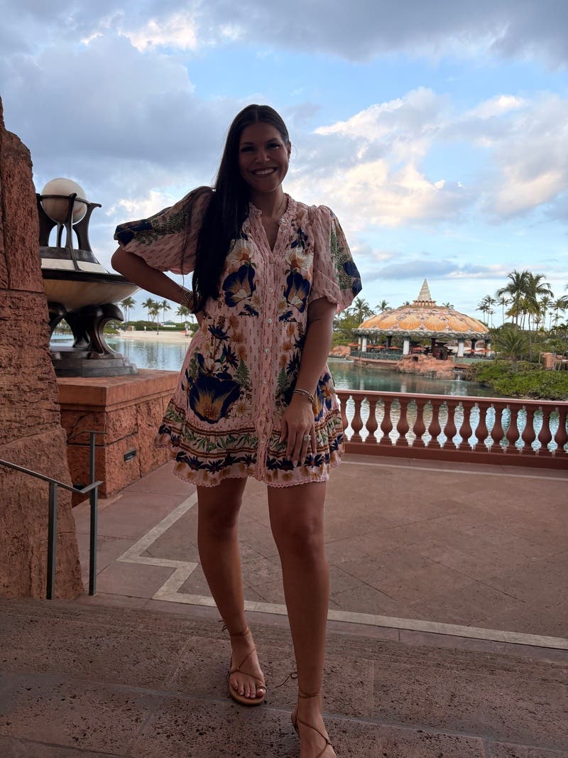 Dream Garden Pink Mini Dress by FARM Rio | Rent the Runway
