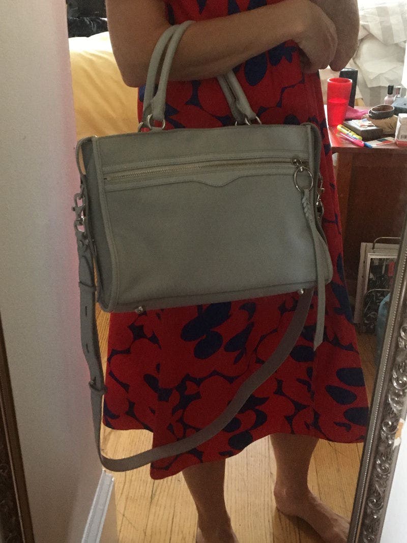 Grey Bedford Zip Satchel by Rebecca Minkoff Accessories | Rent the