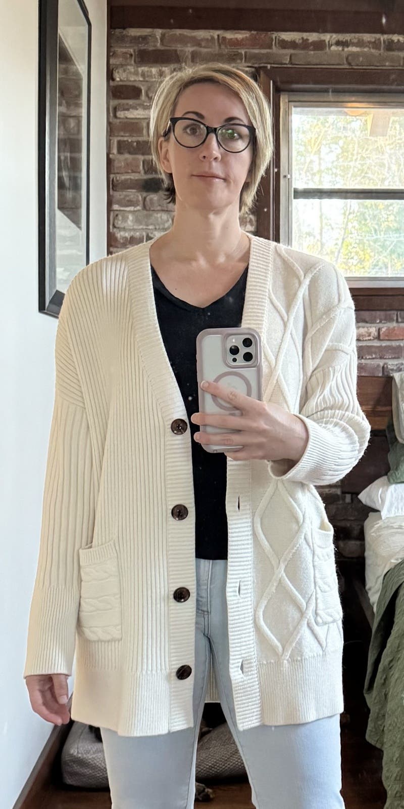 トップス tricotCOMMEdesGARCONS Asymmetry Cardigan Asymmetrical Cardigan | maurices