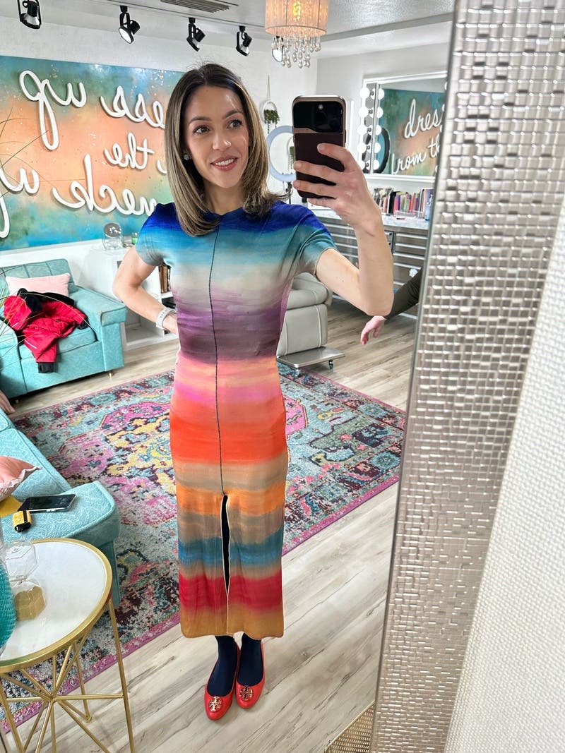 スカート MARNI Two-tone trapeze dress Multicolor Marni Two-Tone Trapeze Dress - Multicolor - 62% Off