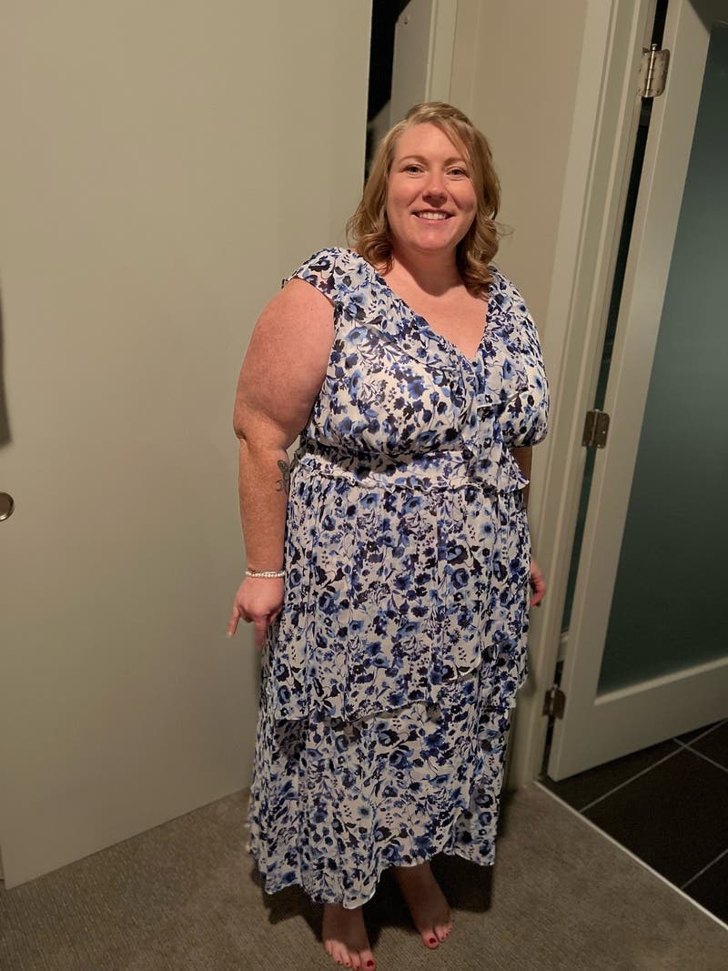 Blue Floral Ruffle Dress by Rachel Rachel Roy | Rent the Runway