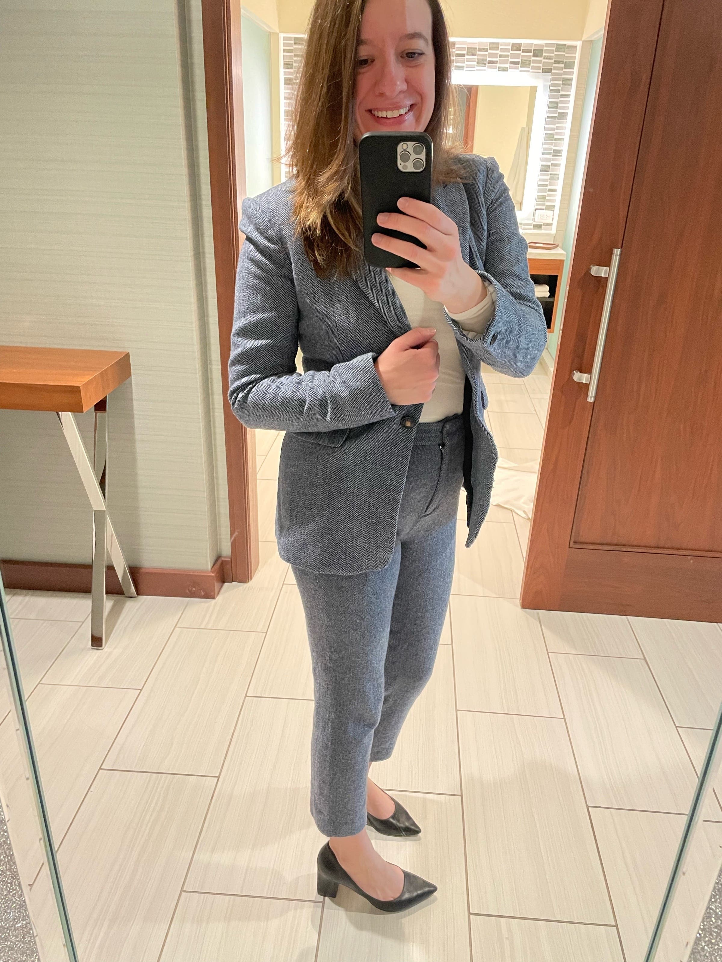 Hazel Herringbone Blazer by rag & bone | Rent the Runway