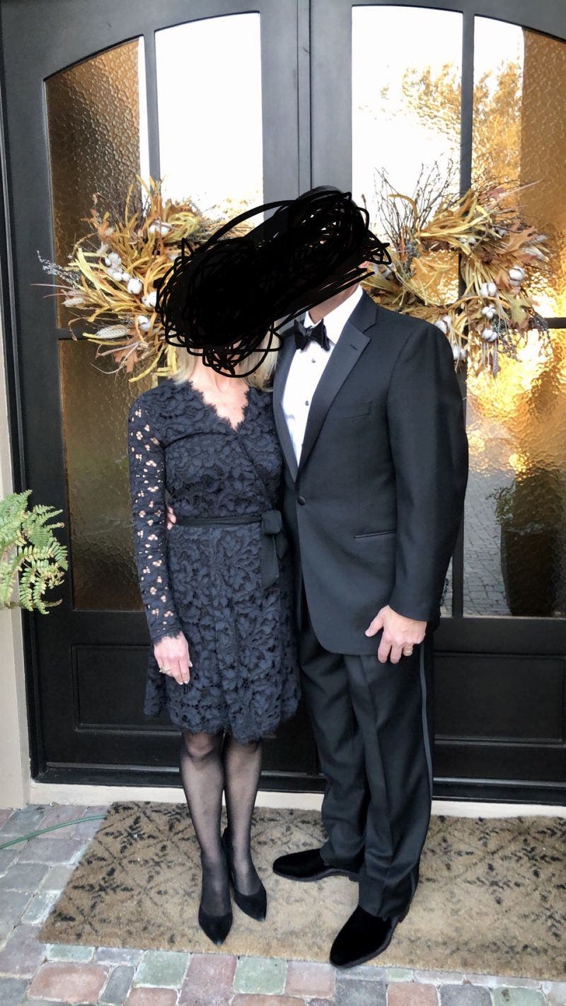 Black and Navy Shaelyn Wrap Dress by Diane von Furstenberg
