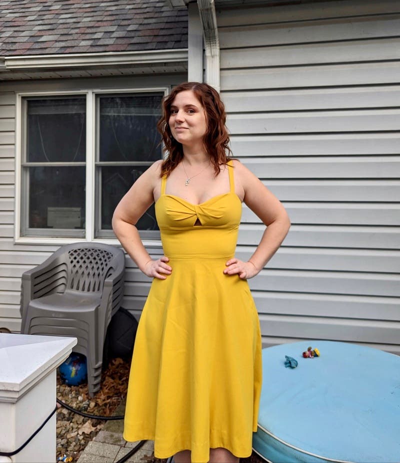 house on the hill Dress(yellow ) 80サイズ s-l1200.png