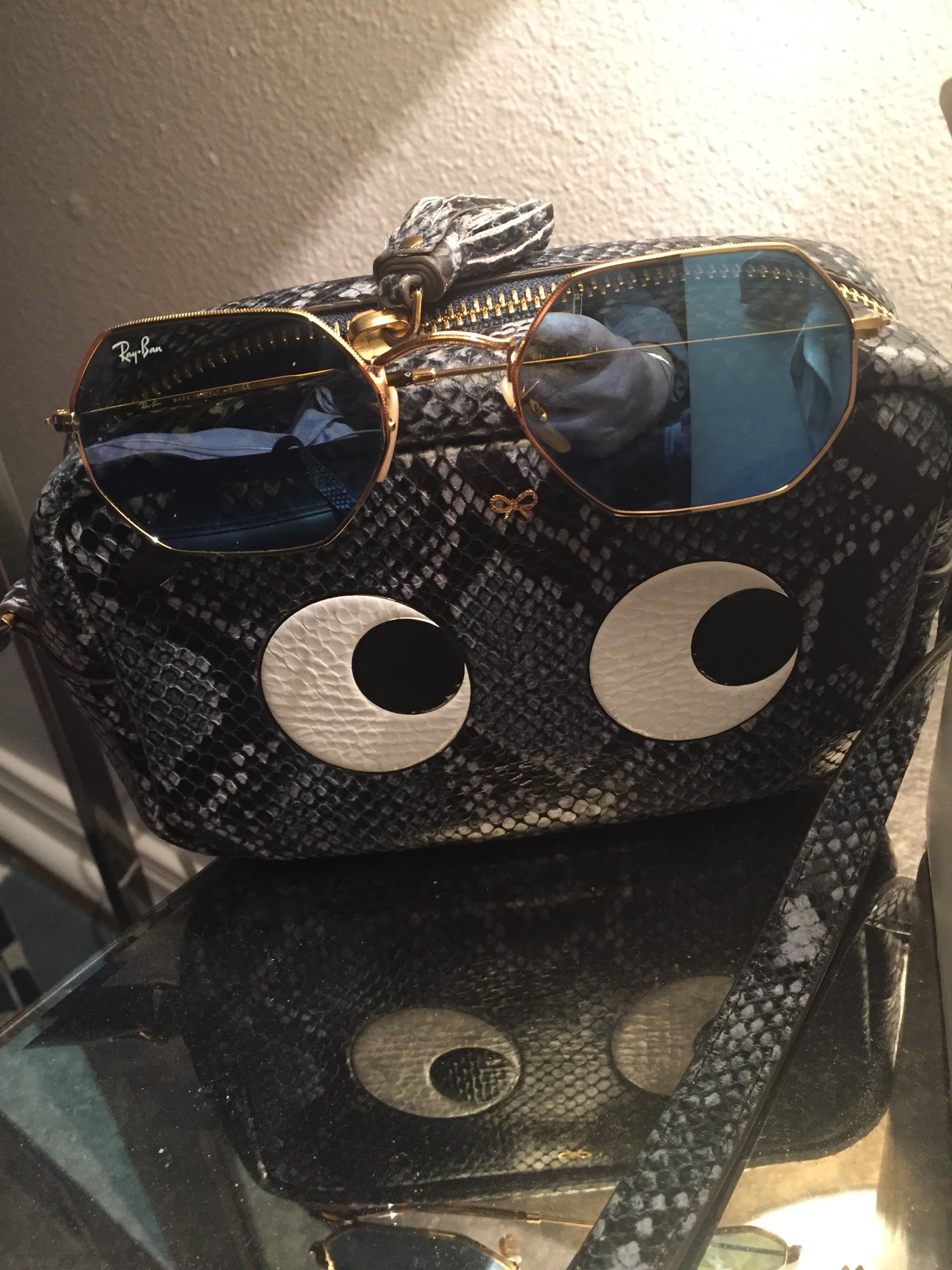 Python Mini Eyes Crossbody by Anya Hindmarch | Rent the Runway
