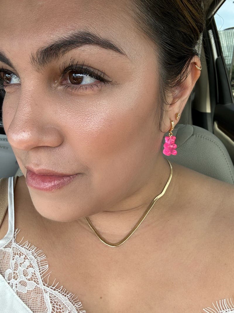 Nostalgia Bear Hoops by Crystal Haze Jewelry | Rent the Runway