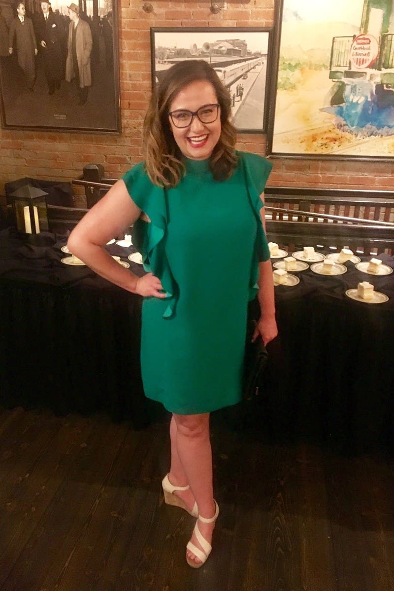 Green Flutter Sleeve Dress by kate spade new york | Rent the