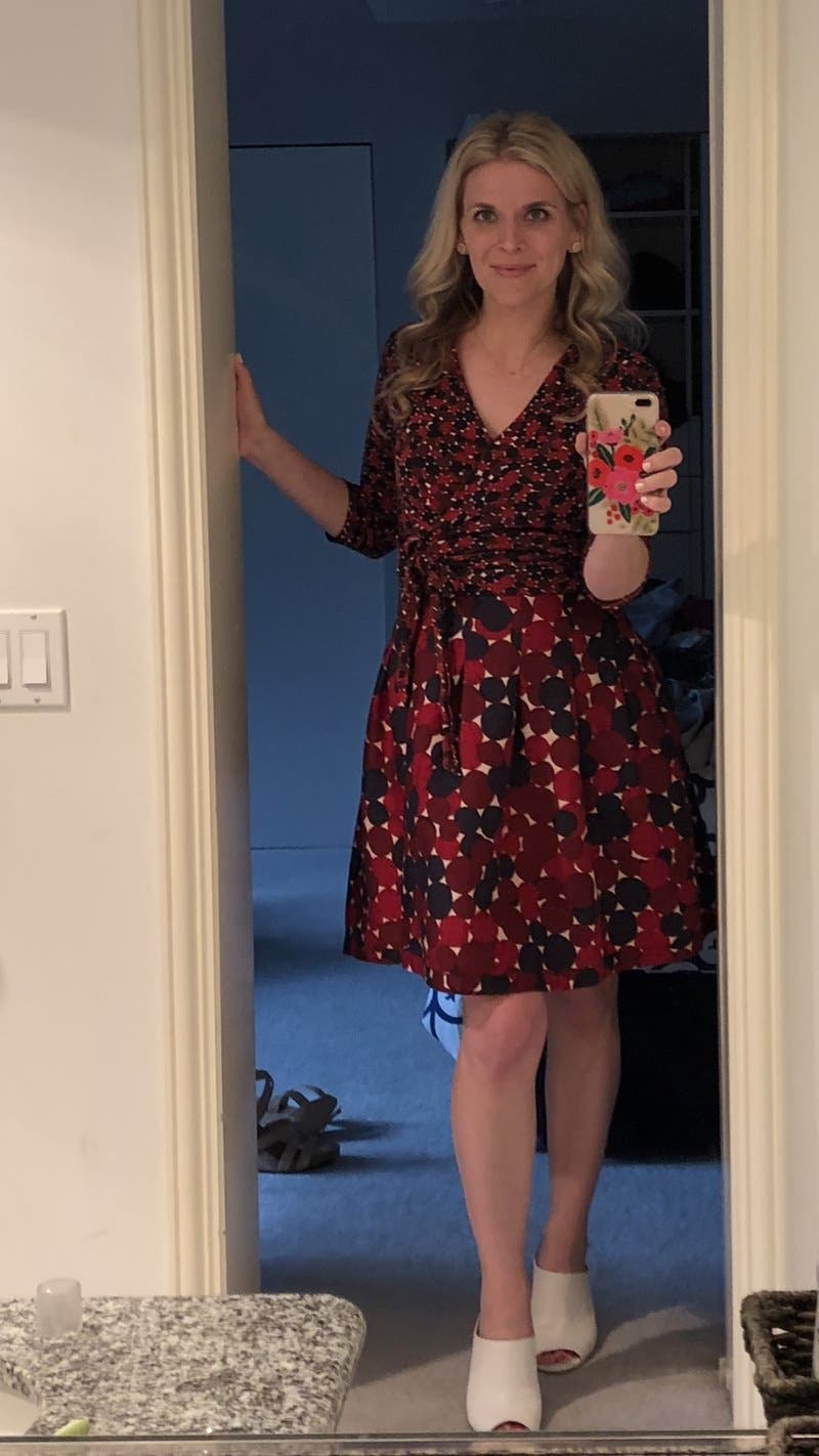 Red Jewel Mikado Wrap Dress by Diane von Furstenberg | Rent