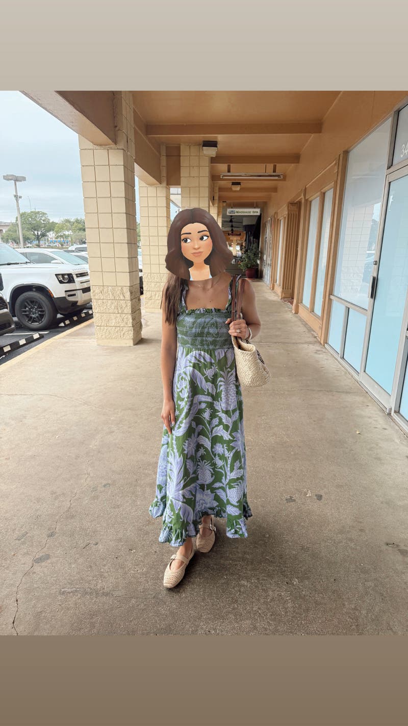 Tropical Swing Green Midi Dress by FARM Rio | Rent the Runway