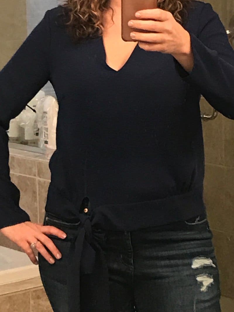 Laria Top - Navy main image 1