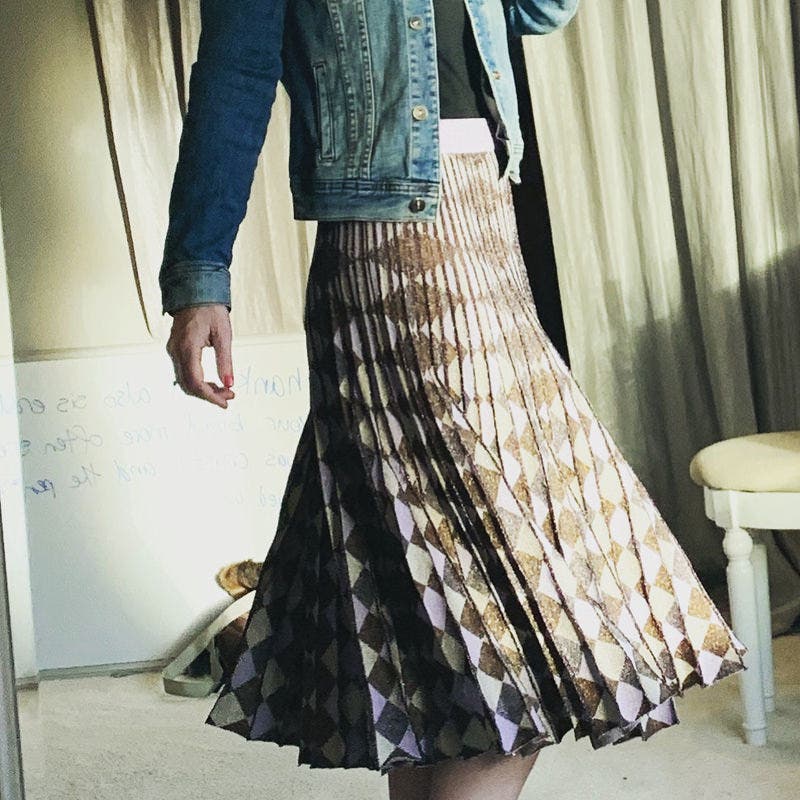 【Baum und Pferdgarten】 Cyrillaプリーツミディスカート Cyrilla Skirt by Baum und Pferdgarten | Rent the Runway
