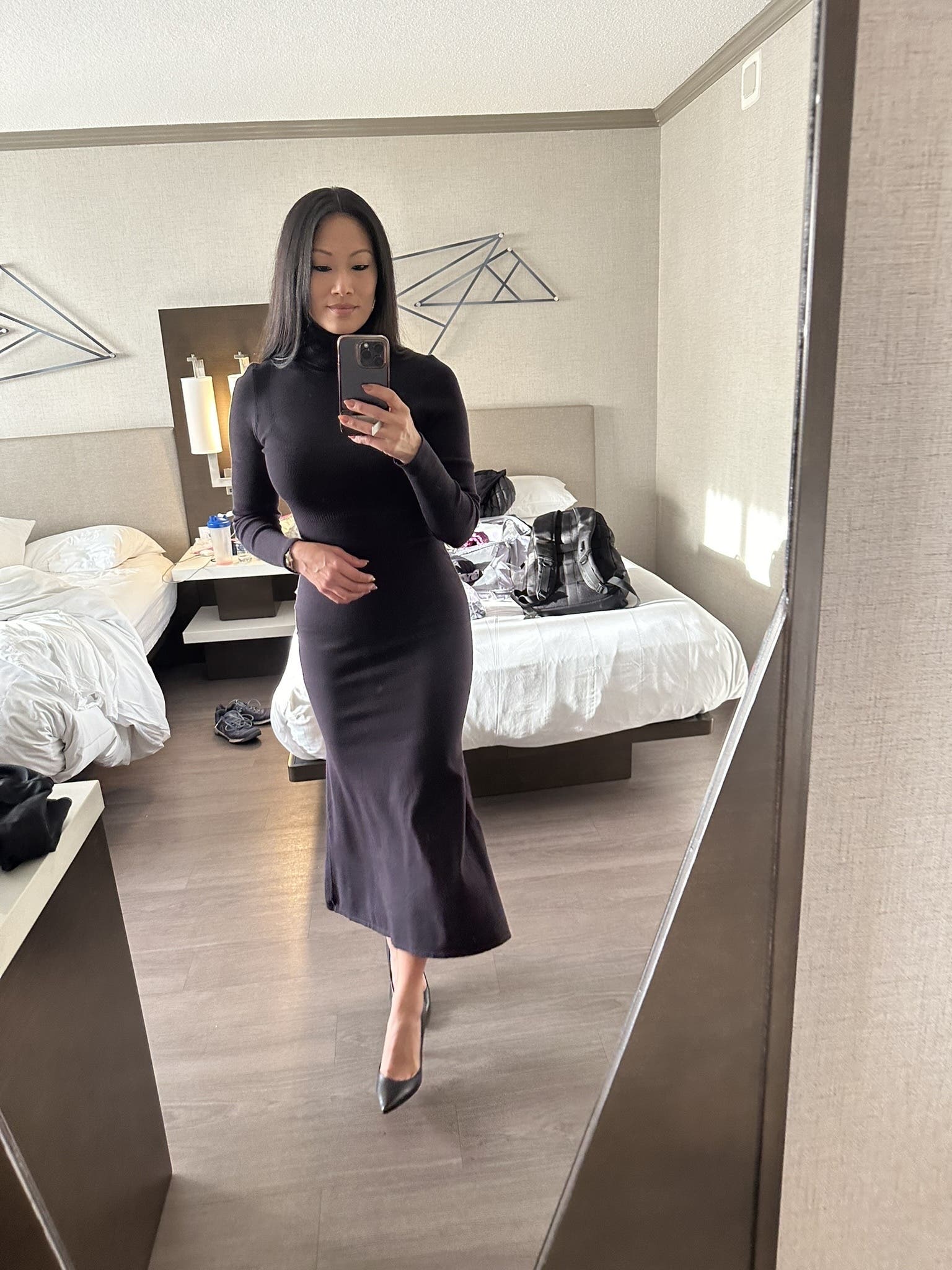 Ribbed Turtleneck Dress by TOCCIN X RTR | Rent the Runway