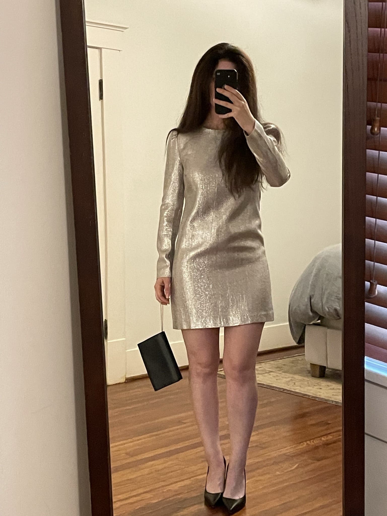Silver Metallic Millie Dress by Rachel Zoe | Rent the Runway