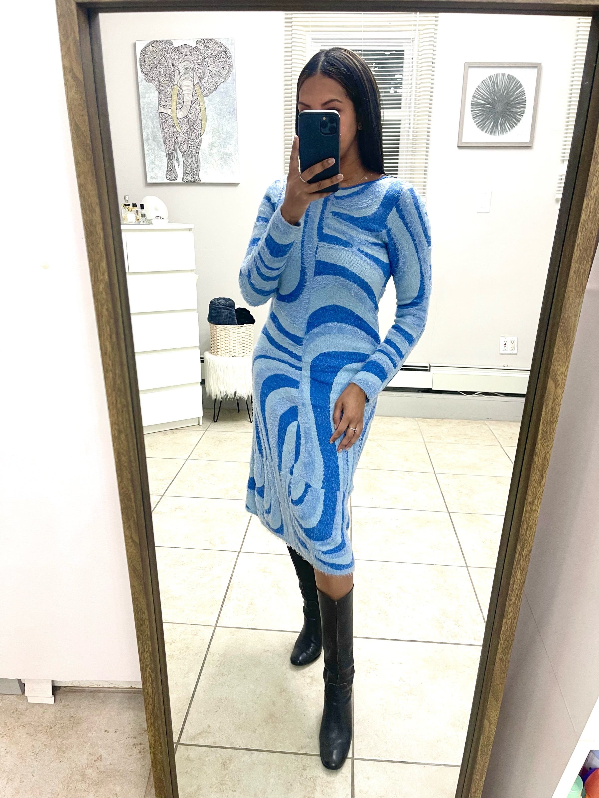 Blue Moon Sweater Dress by House of Sunny | Rent the Runway