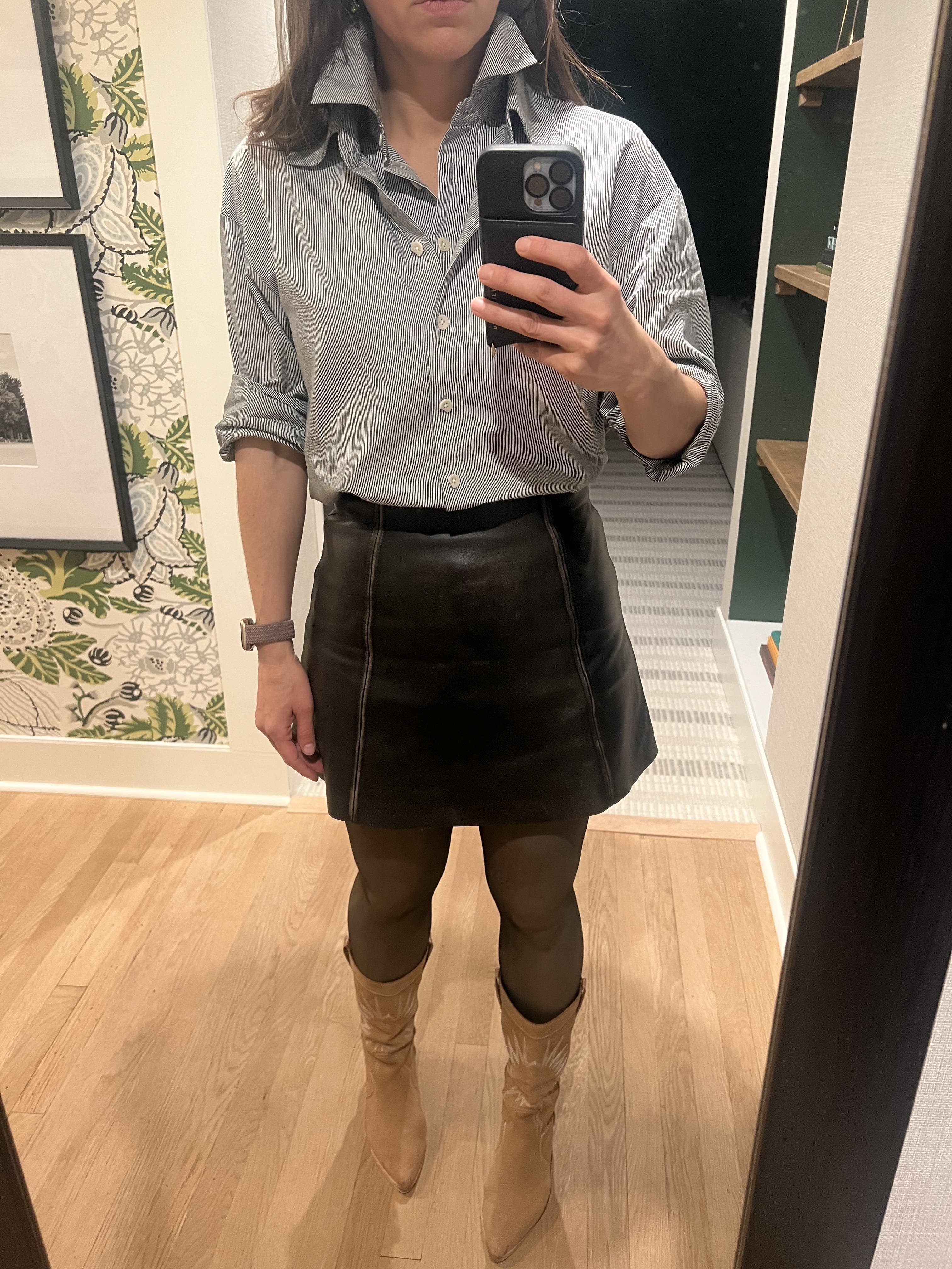 Leather Mini Skirt by VEDA | Rent the Runway