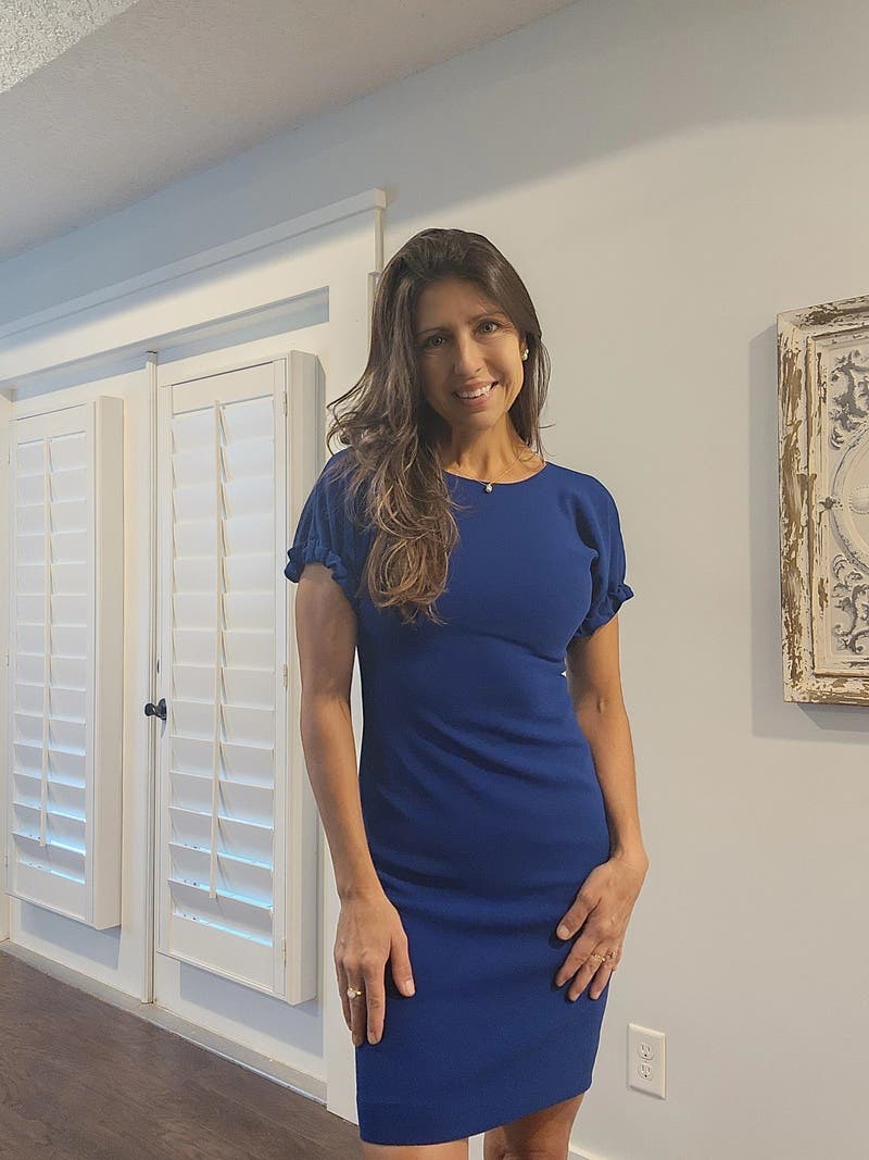 Blue Tie Sleeve Dress by Victoria Victoria Beckham | Rent