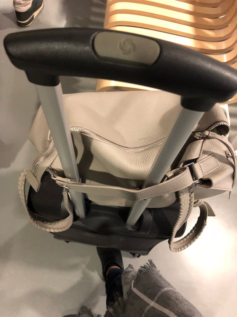 Taupe Grey Kita Backpack by AllSaints | Rent the Runway