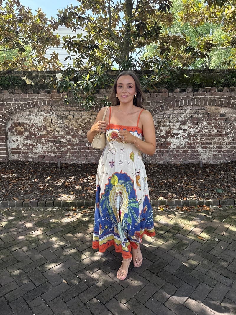 ALEMAIS ★ Surrealist Summer Sleeveless Linen Midi Sundress SURREALIST SUMMER SUNDRESS – ALEMAIS US