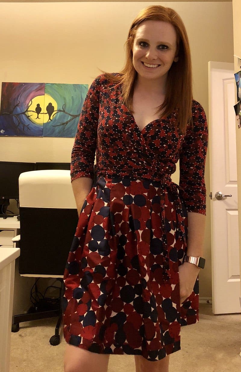 Red Jewel Mikado Wrap Dress by Diane von Furstenberg | Rent