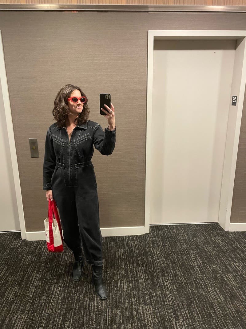 Black Denim Flight Suit by Zero + Maria Cornejo | Rent the Runway