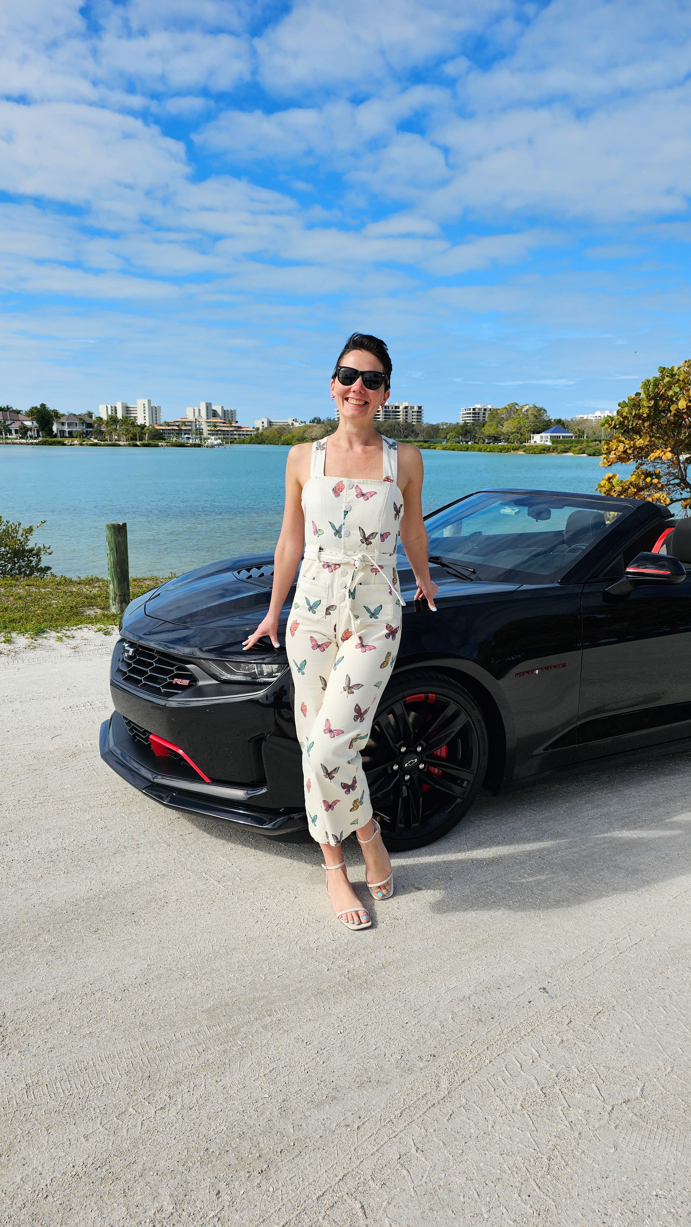 tmtm☆ENOF dressy jumpsuit Ruched Chiffon V-Neck 3/4 Sleeves Mother of the Jumpsuit - Mondressy