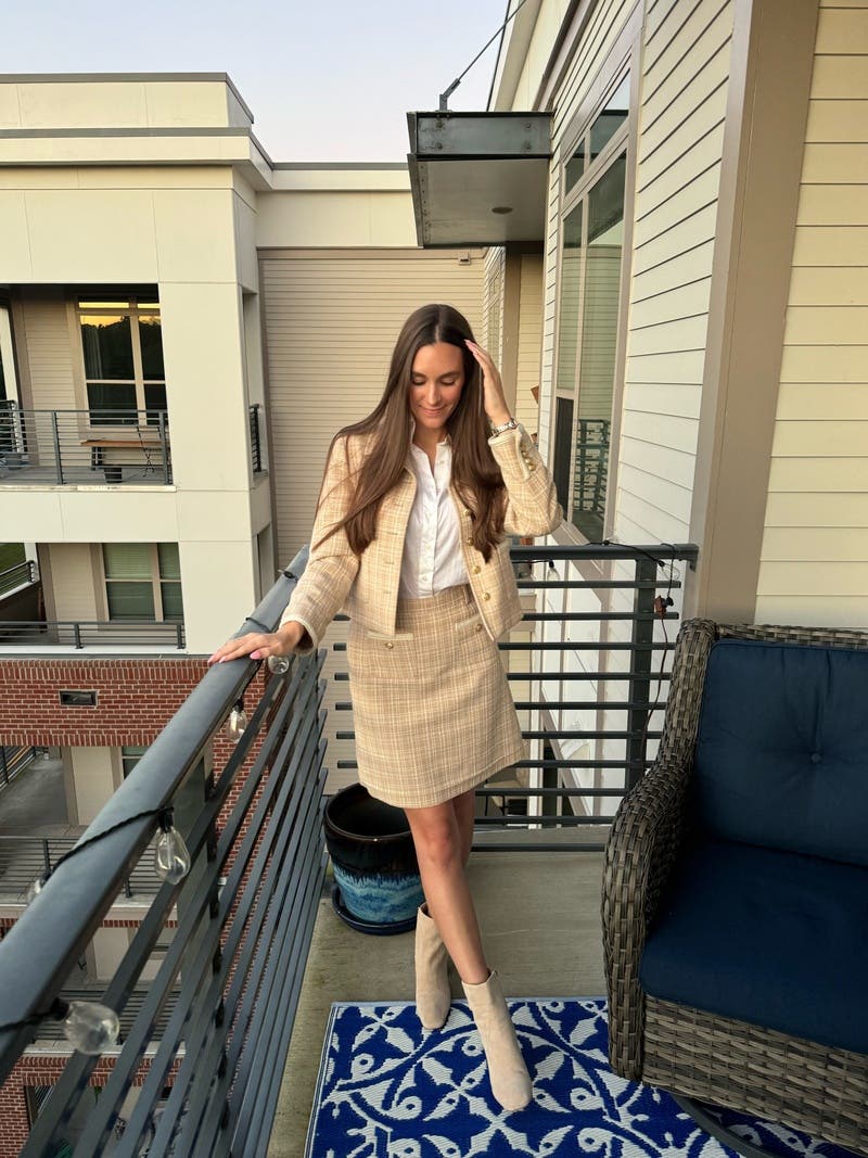 Classic Tweed Jacket by DUNST | Rent the Runway