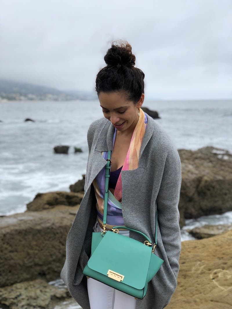 Green Eartha Top Handle Convertible Backpack by ZAC Zac Posen