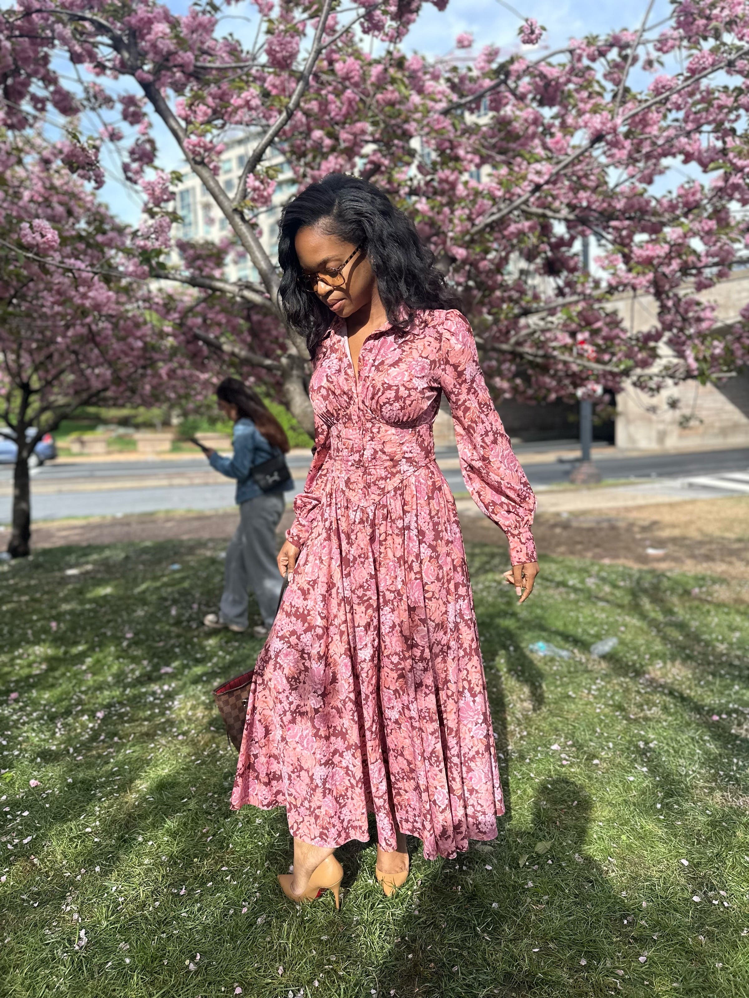Floral Midi Shirt Dress by Derek Lam 10 Crosby x RTR | Rent the Runway