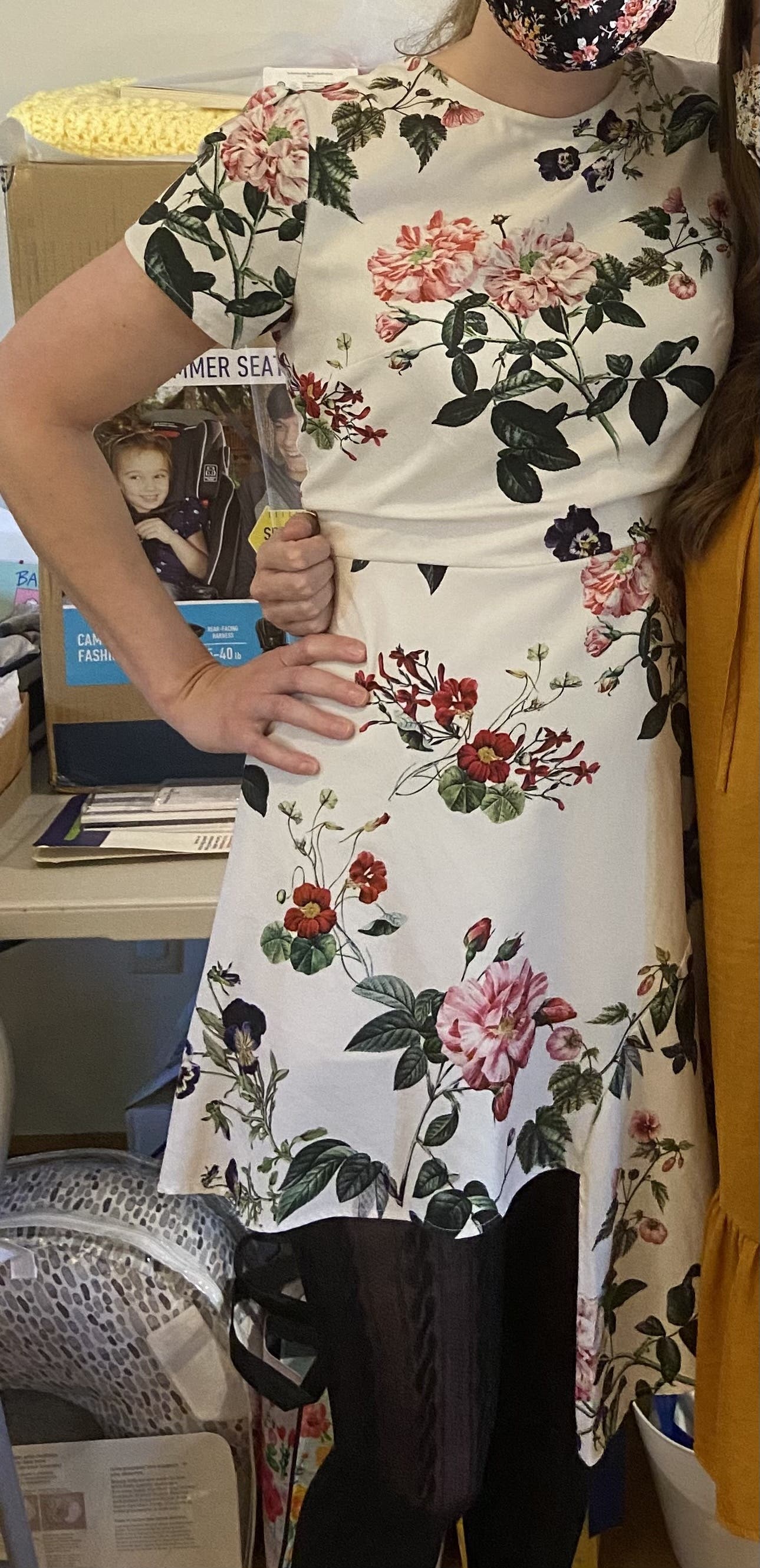 stylestalker floral asymmetrical dress Garden Floral Asymmetrical Dress by STYLESTALKER