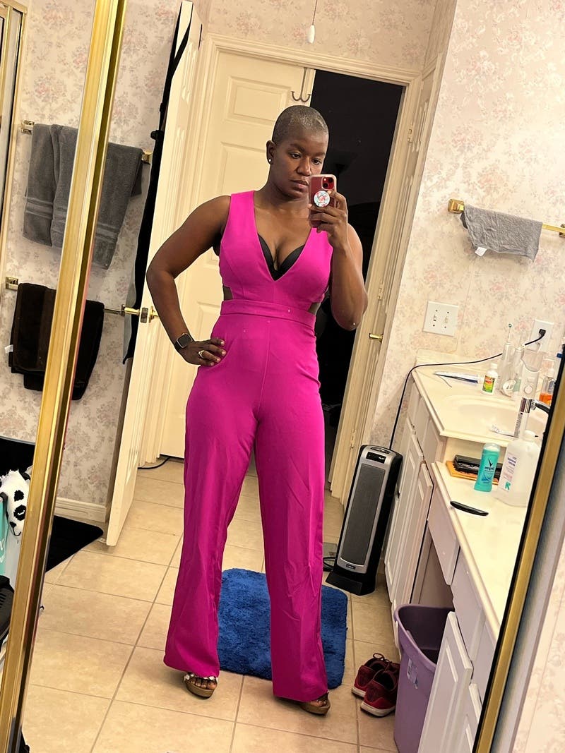 Plunging Crepe Jumpsuit by Aidan AIDAN MATTOX | Rent the Runway