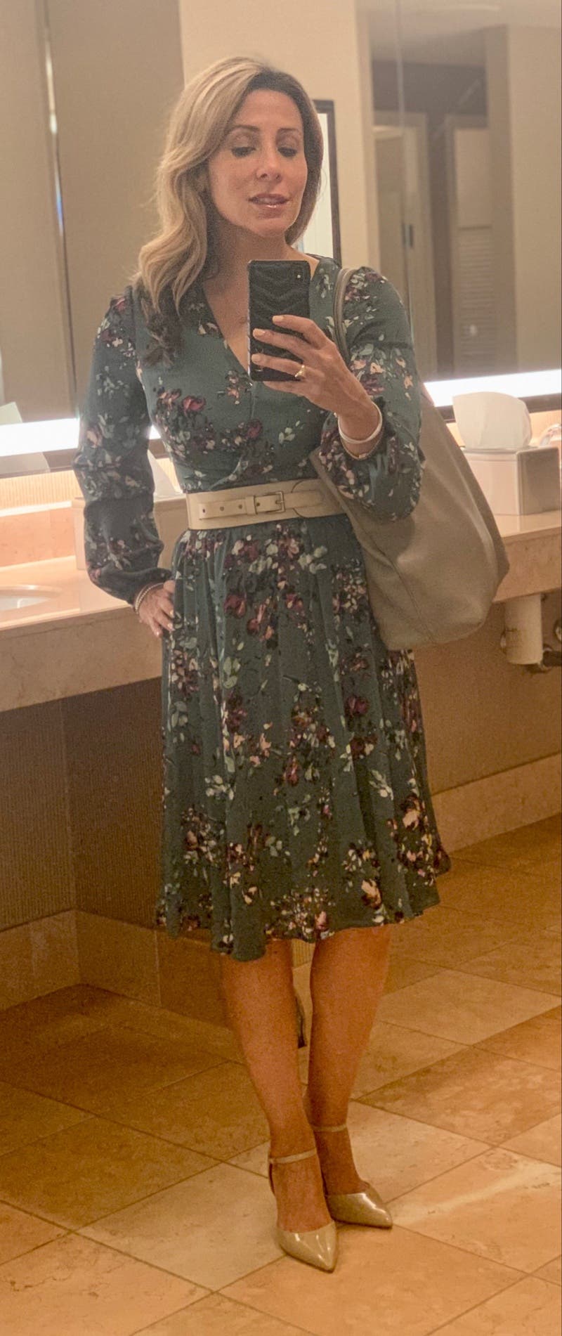 Crinkle Lawn Dress With Flower main image 1