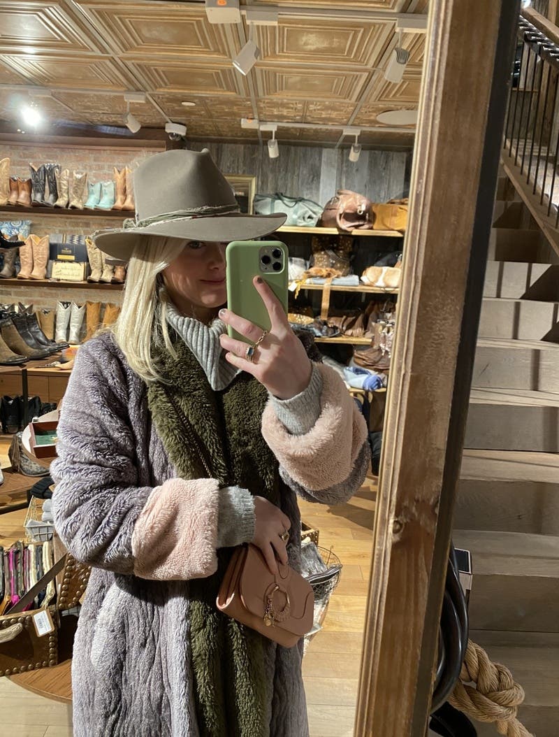 【U LAN】Roan Robe Mustang Fur Jumper Frank Lyman