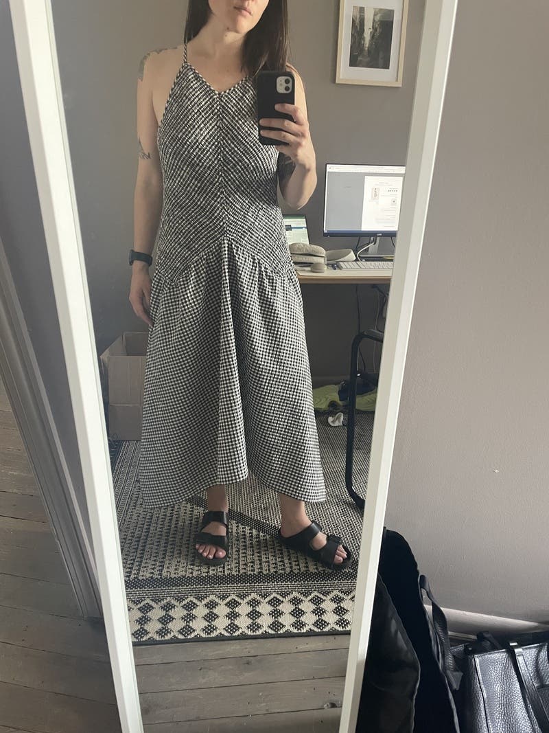 Gingham Seersucker Dress by Proenza Schouler White Label