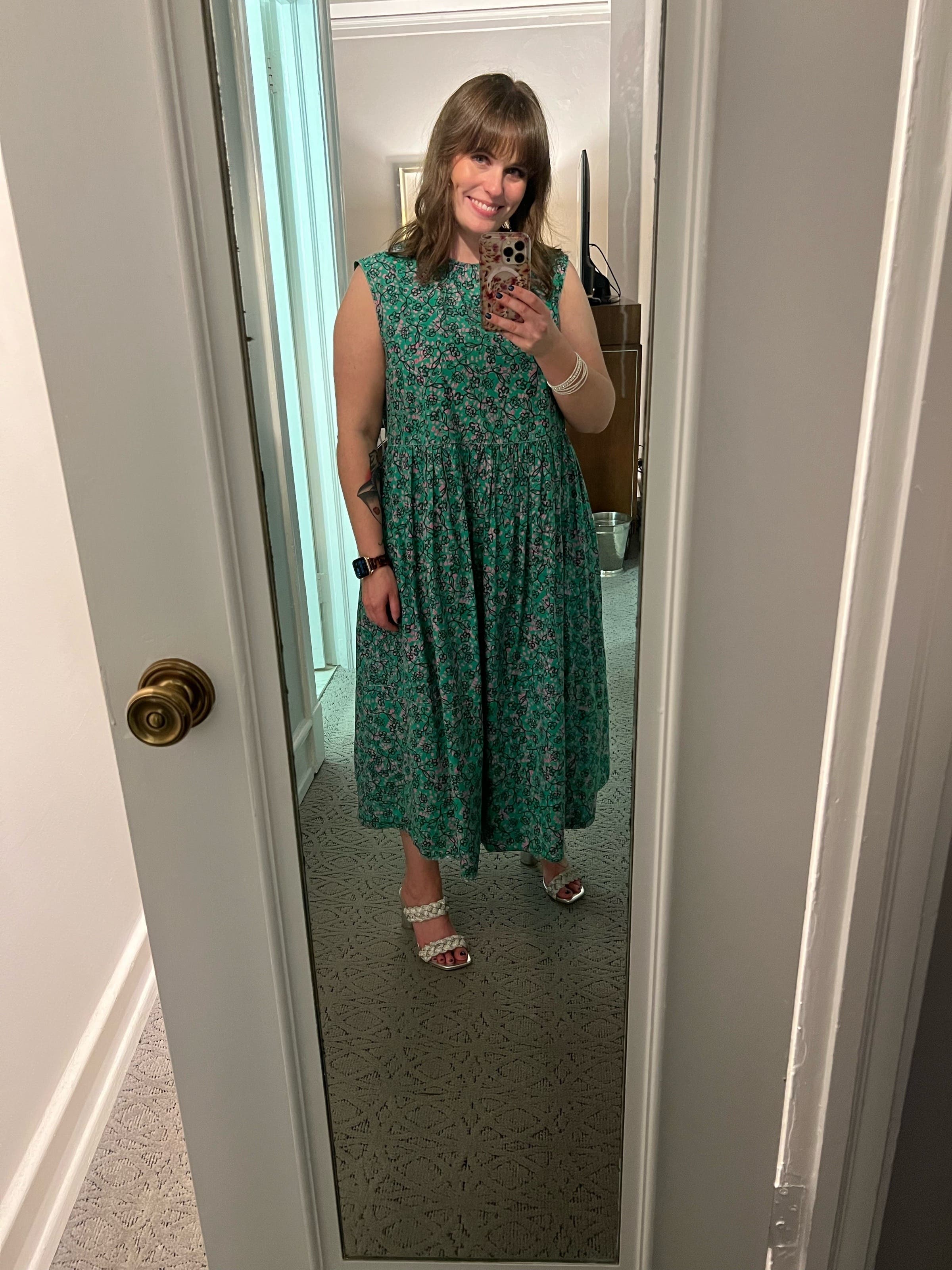 Green Floral Shift by Marni | Rent the Runway