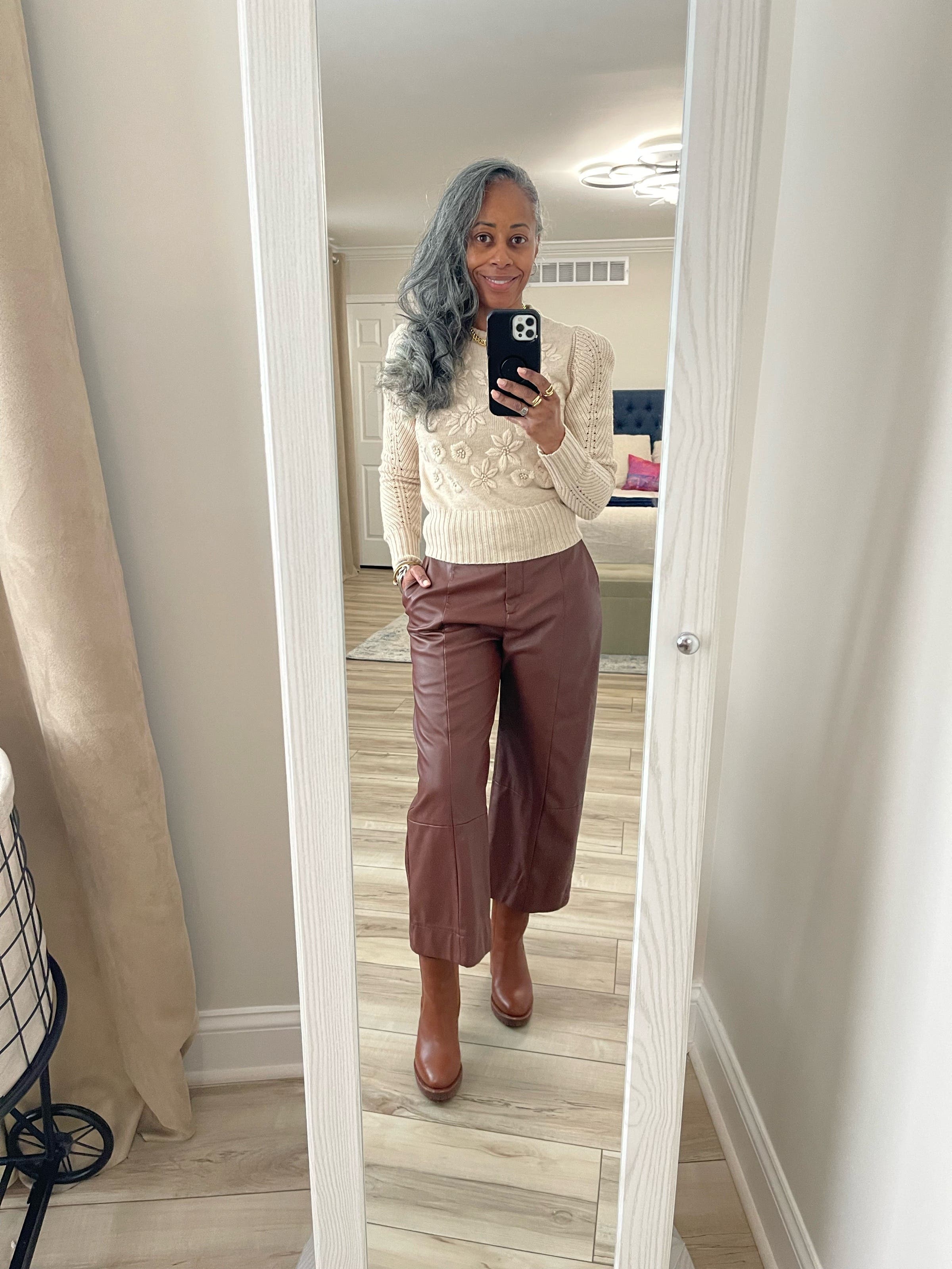 Wide Leg Vegan Leather Pants by Jason Wu x RTR | Rent the Runway