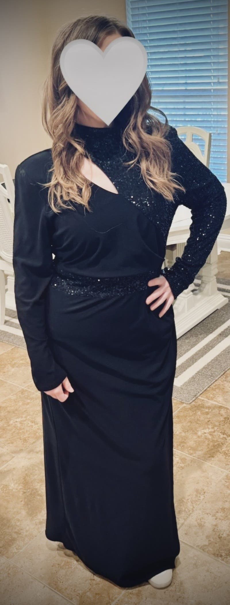 Embroidered Sequin Lace Dress with Stretch Crepe Jacket 711