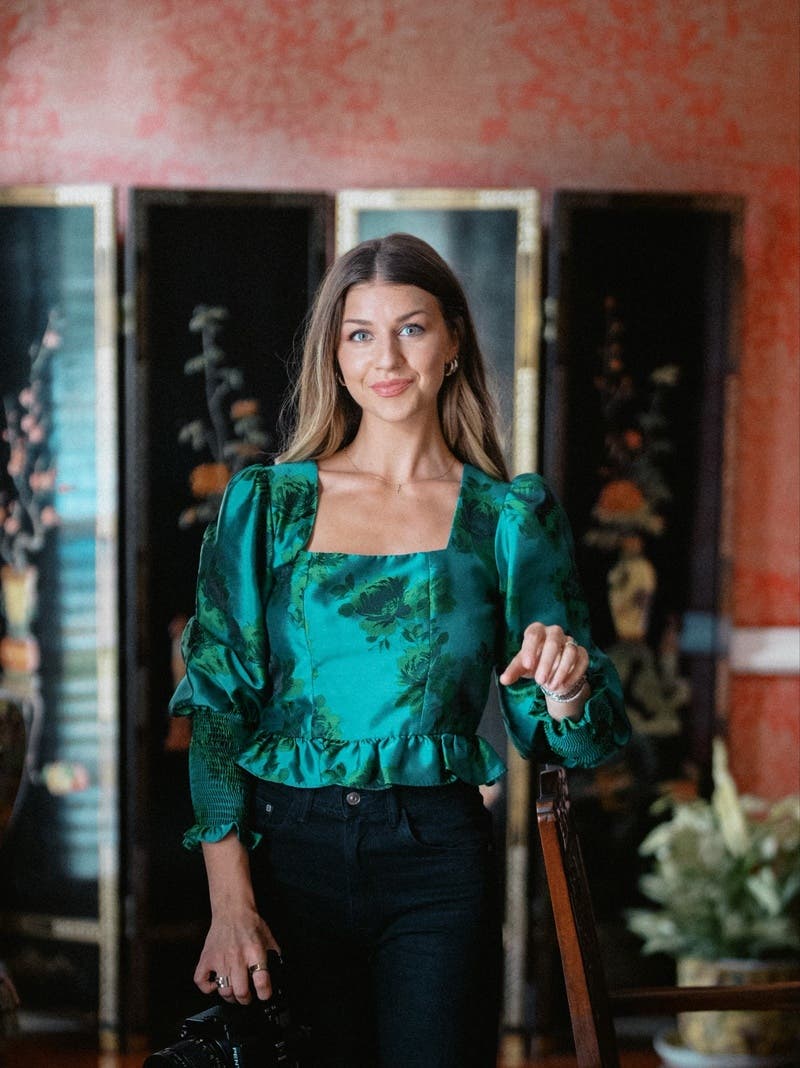Peplum Jacquard Top by Peter Som x RTR | Rent the Runway