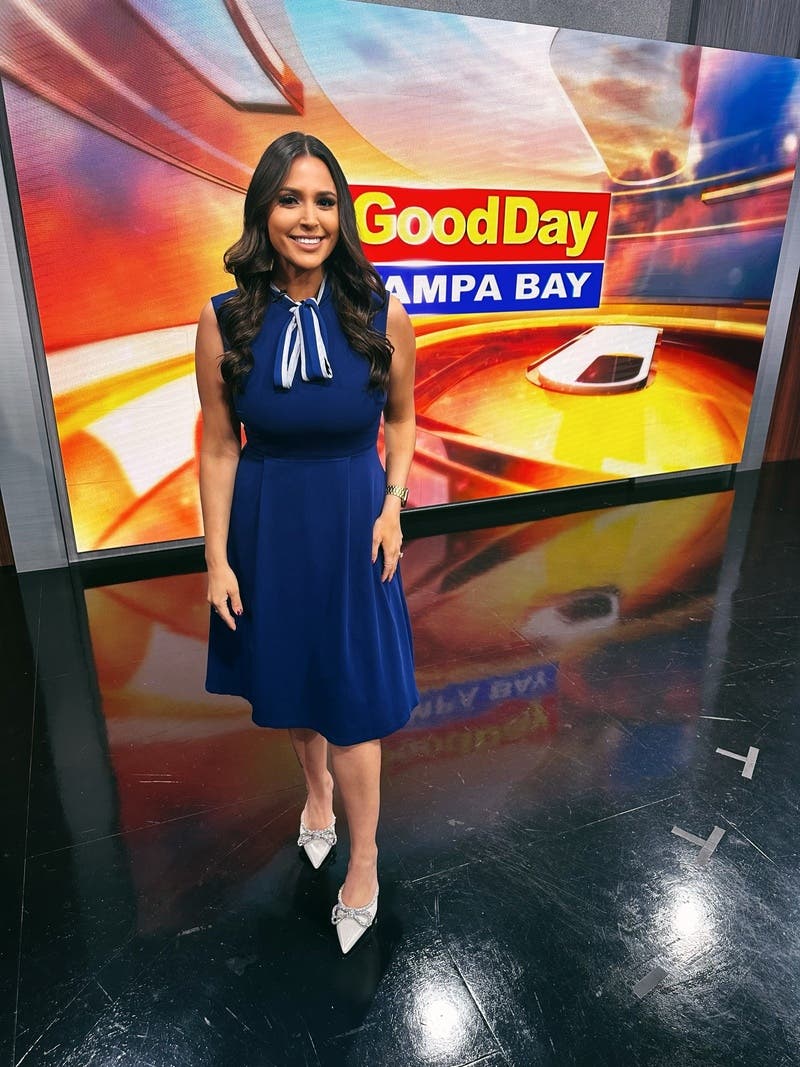 Navy Tie Neck Dress by Alexia Admor | Rent the Runway