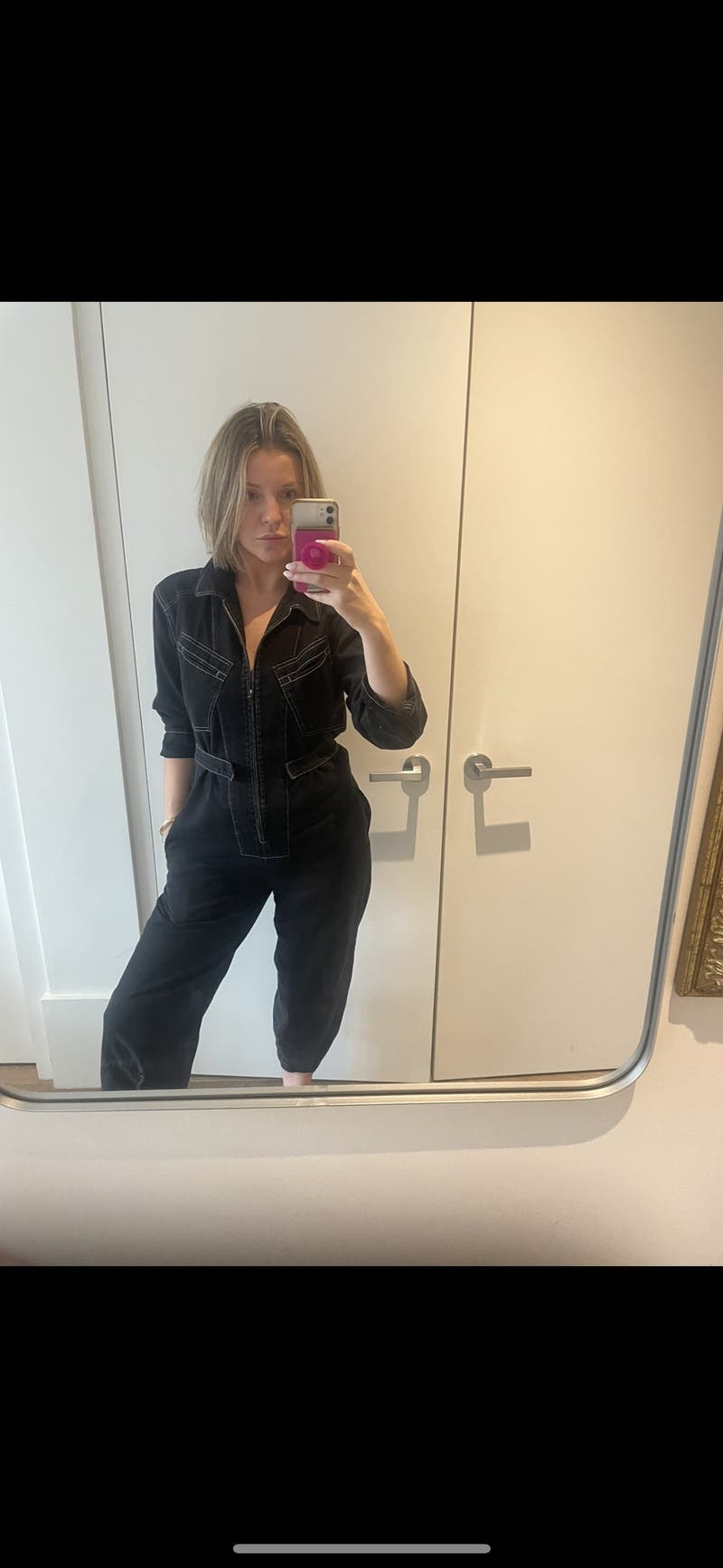 Black Denim Flight Suit by Zero + Maria Cornejo | Rent the Runway