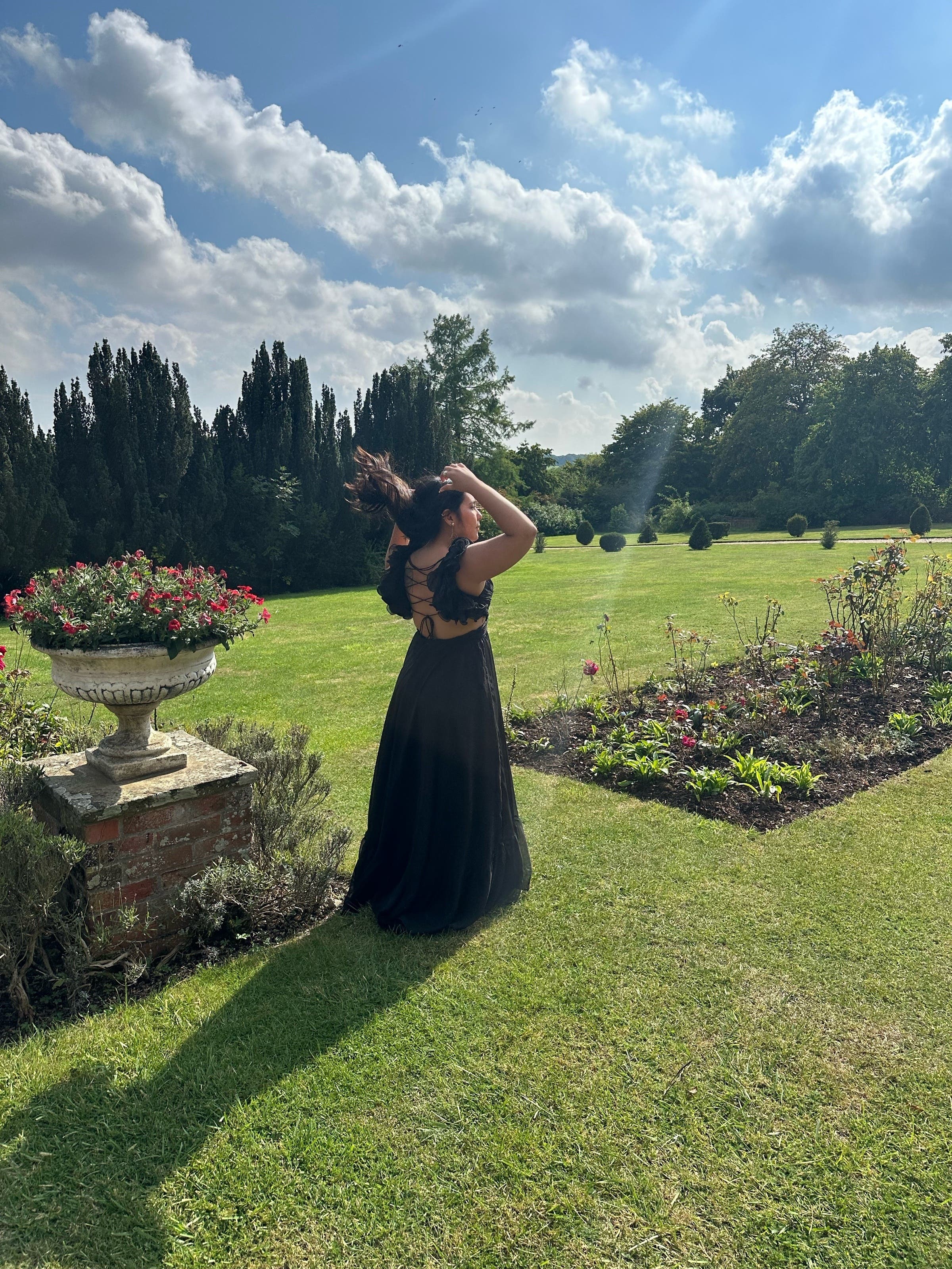 Ruffled Cutout Gown by Ieena for Mac Duggal | Rent the Runway