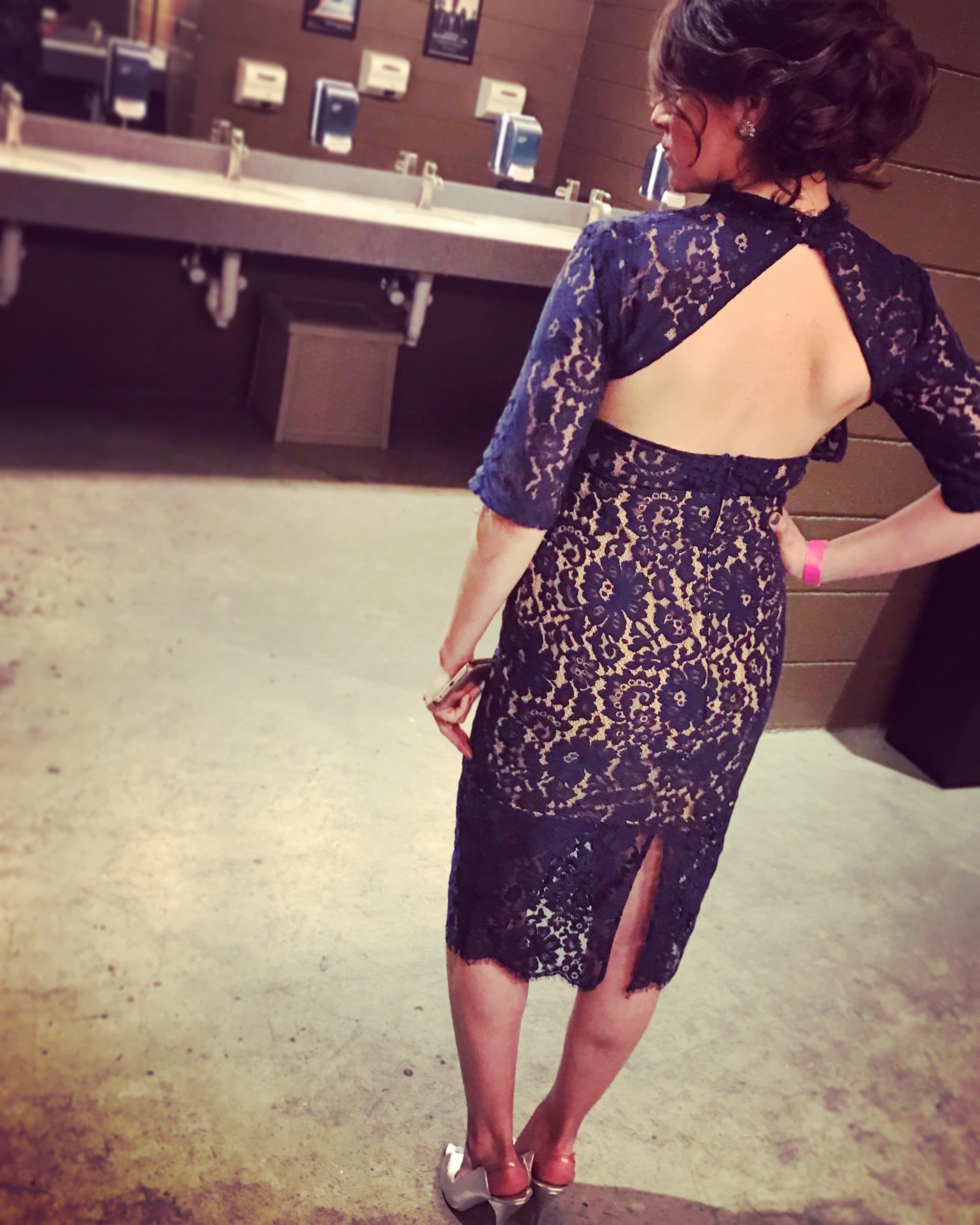 keepsake navy lace dress Keepsake Acoustic Halter Navy Lace Dress M ($270)