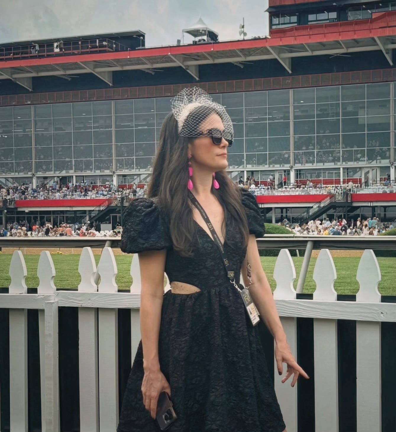 ワンピース RIM.ARK Original cut jacquard dress 36 Drawstring